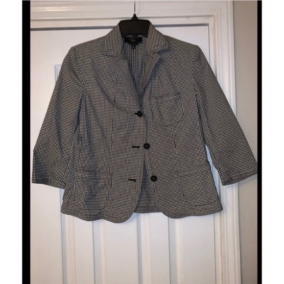 Talbots Jackets & Blazers - NWOT, Talbots Black & White Jacket, Size 8 Petite